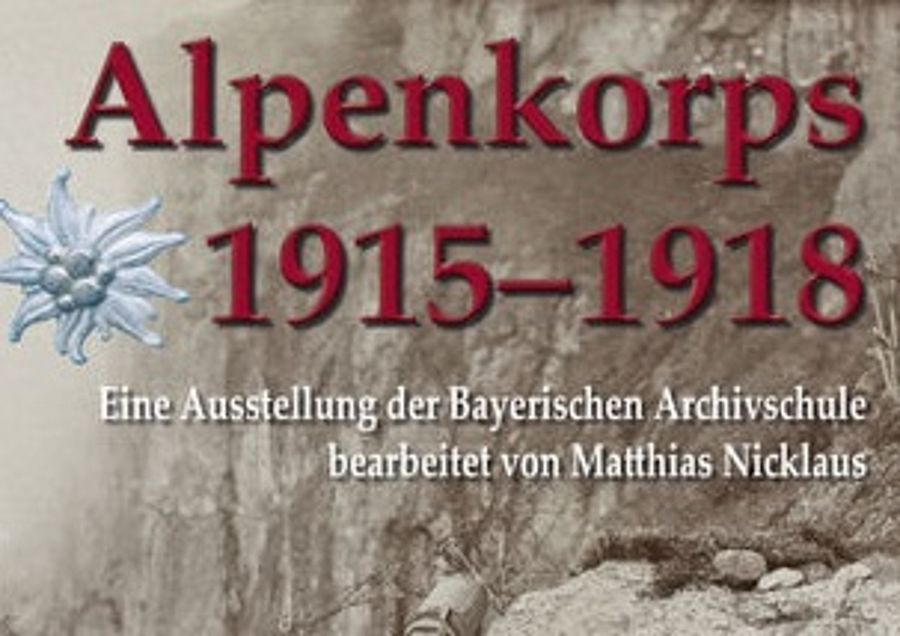 Plakat zur Ausstellung Alpenkorp
