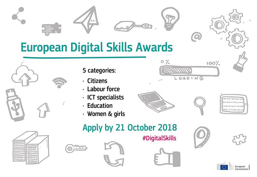 Poster zum European Digital Skills Award